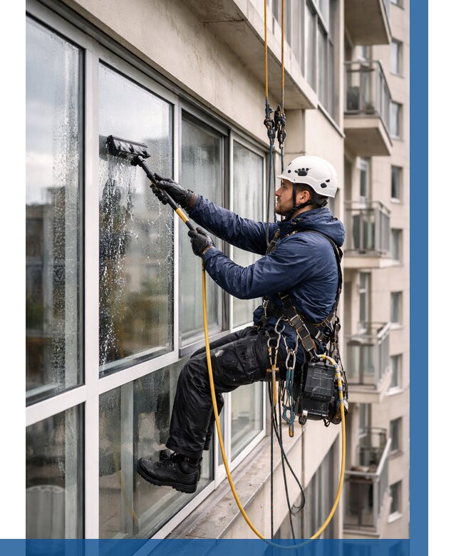 Мойка балконного остекления в Новом Уренгое от 3639 р. | ВЫСОТНИК-Нвг