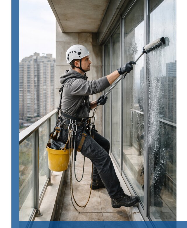 Профессиональная мойка балконного остекления в Новом Уренгое