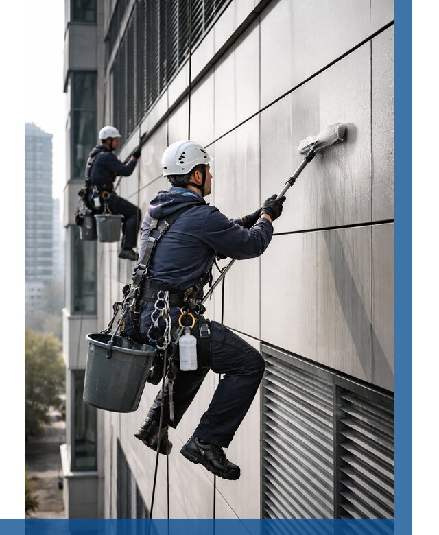 Мойка вентилируемого фасада в Новом Уренгое от 260 р. | ВЫСОТНИК-Нвг