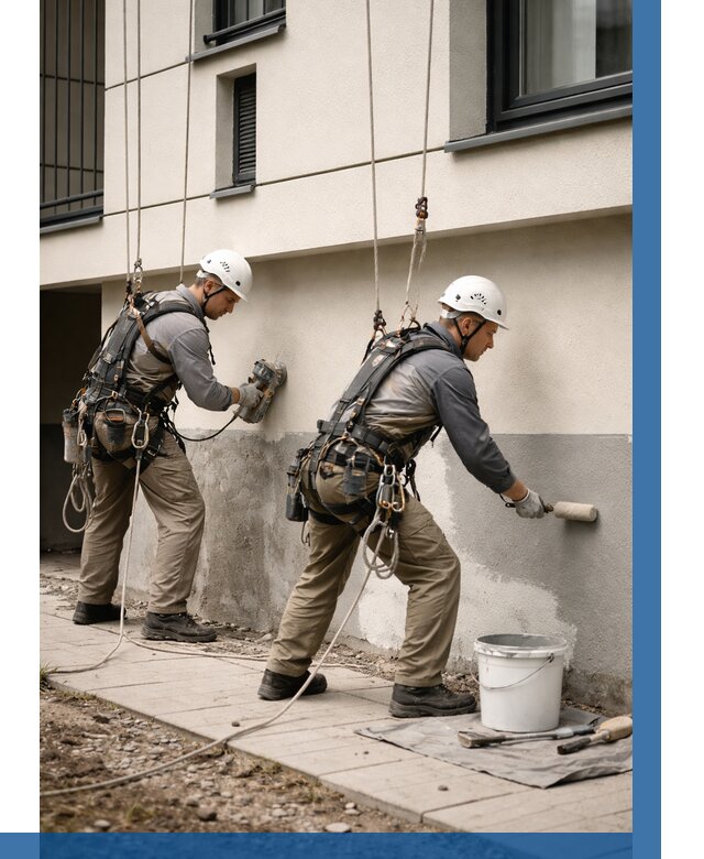 Окраска цоколя здания в Новом Уренгое от 468 р. под ключ | ВЫСОТНИК-Нвг