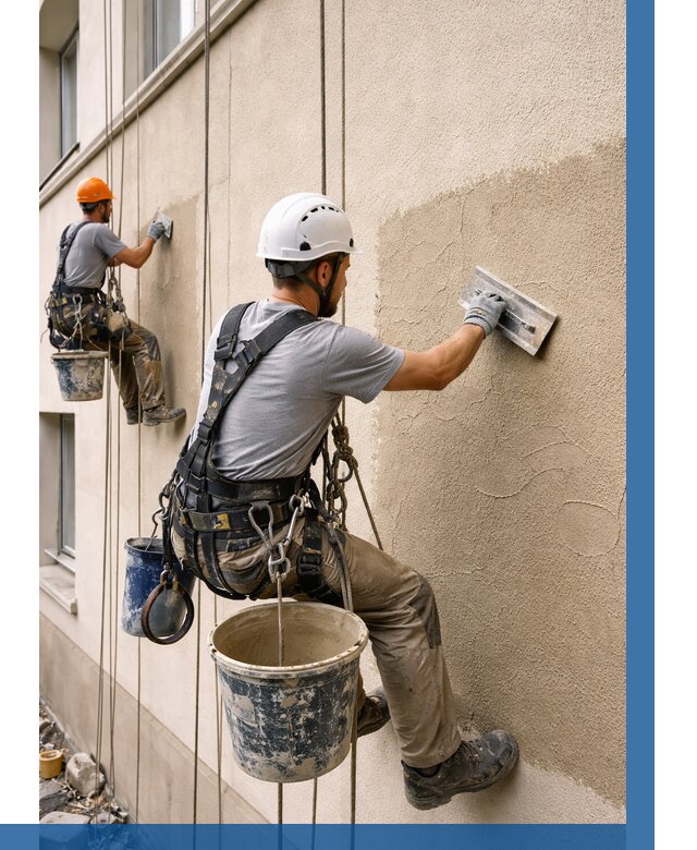 Декоративная штукатурка фасада в Новом Уренгое от 1248 р. | ВЫСОТНИК-Нвг