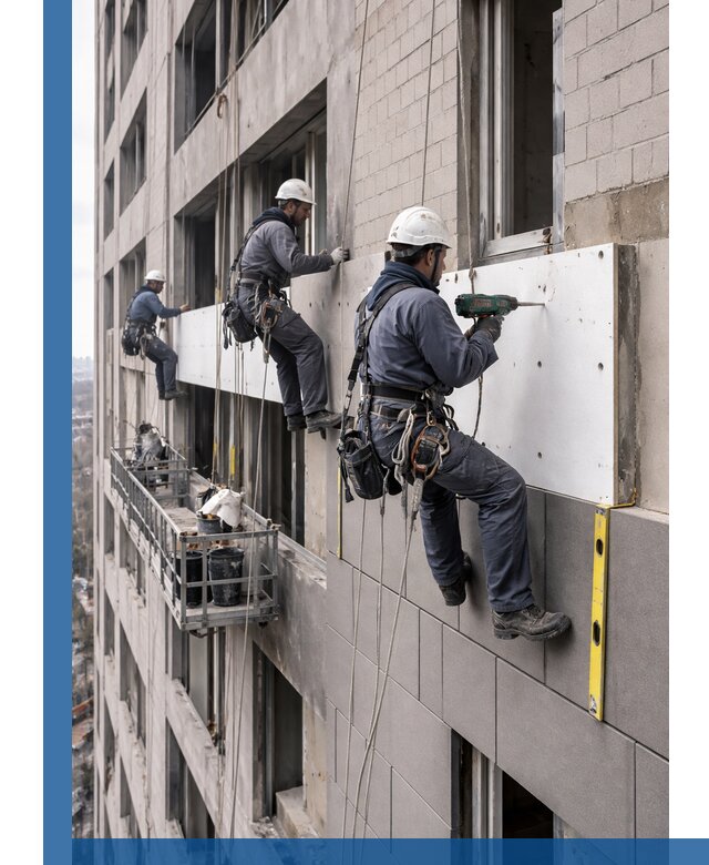 Монтаж фасадных термопанелей высокого качества в Новом Уренгое