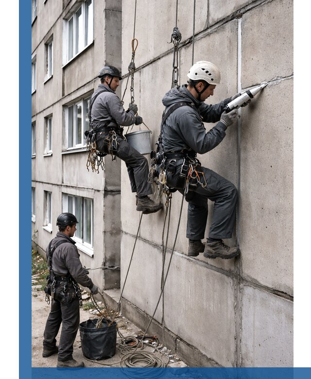 Герметизация межпанельных швов в Новом Уренгое с гарантией герметичности