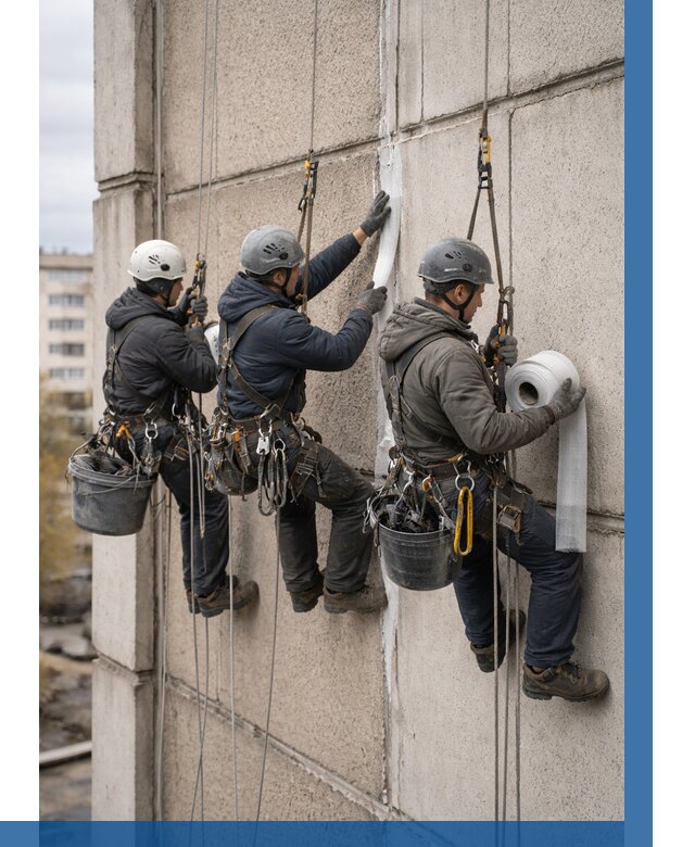 Ремонт межпанельных швов в Новом Уренгое от 780 р. | ВЫСОТНИК-Нвг