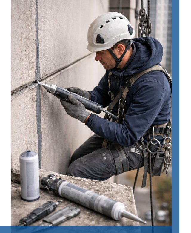 Вторичная герметизация швов в Новом Уренгое от 468 р. | ВЫСОТНИК-Нвг