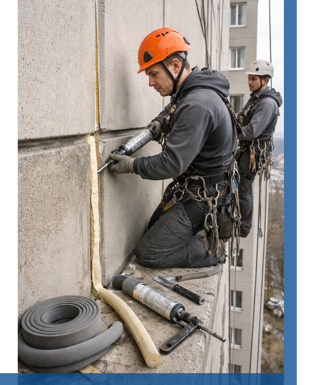 Теплый шов межпанельные швы в Новом Уренгое от 728 р. | ВЫСОТНИК-Нвг