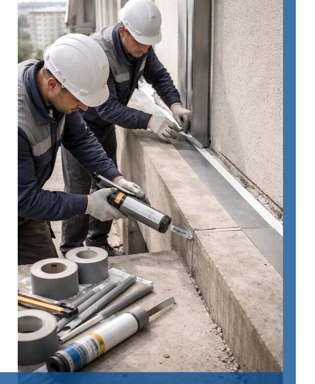 Герметизация примыкания балкона в Новом Уренгое от 4679 р. | ВЫСОТНИК-Нвг