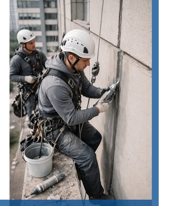 Ремонт деформационных швов здания в Новом Уренгое от 1040 р. | ВЫСОТНИК-Нвг