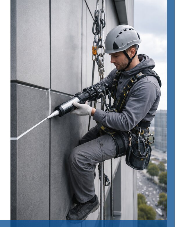 Герметизация стыков фасадных панелей в Новом Уренгое от 6759 р.| ВЫСОТНИК-Нвг