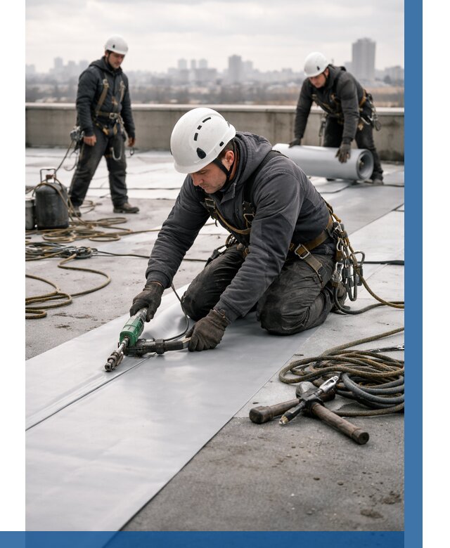 Ремонт мембранной кровли в Новом Уренгое от 1872 р./м2 | ВЫСОТНИК-Нвг