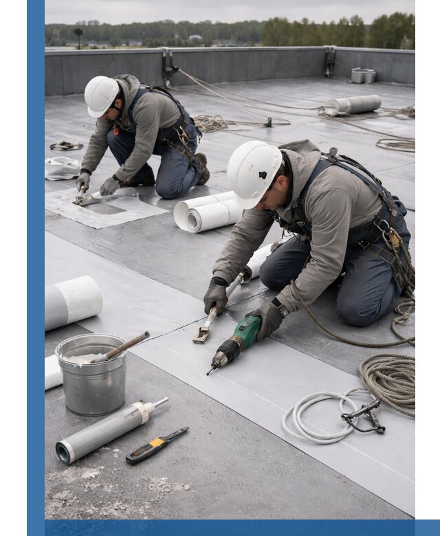 Ремонт мембранной кровли в Новом Уренгое качественно и с гарантией