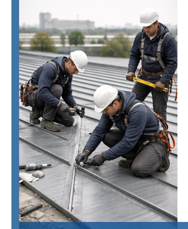 Ремонт фальцевой кровли в Новом Уренгое срочно и качественно