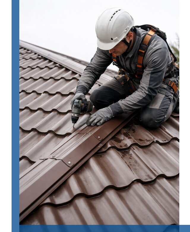 Ремонт металлочерепицы на крыше в Новом Уренгое профессионально