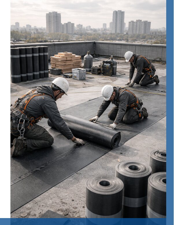 Монтаж мягкой кровли под ключ в Новом Уренгое от 468 р. | ВЫСОТНИК-Нвг