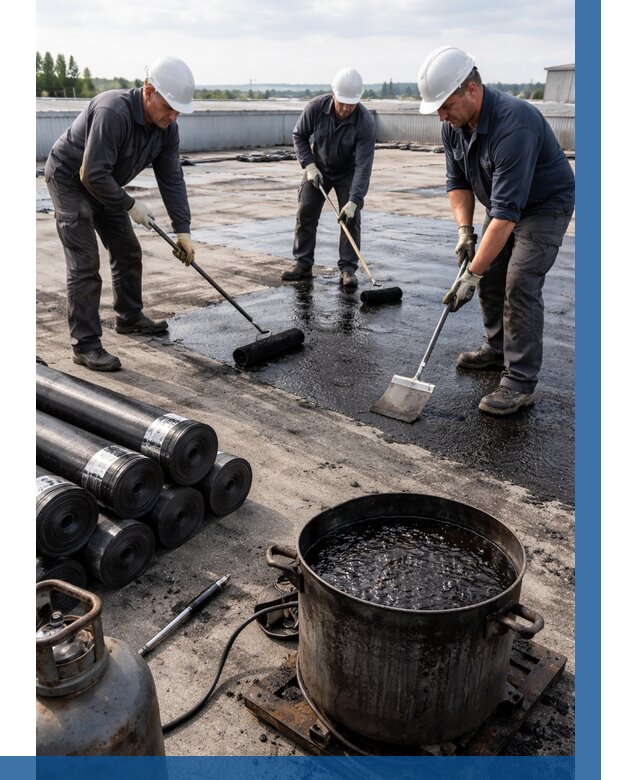 Гидроизоляция кровли мастикой в Новом Уренгое от 624 р. | ВЫСОТНИК-Нвг