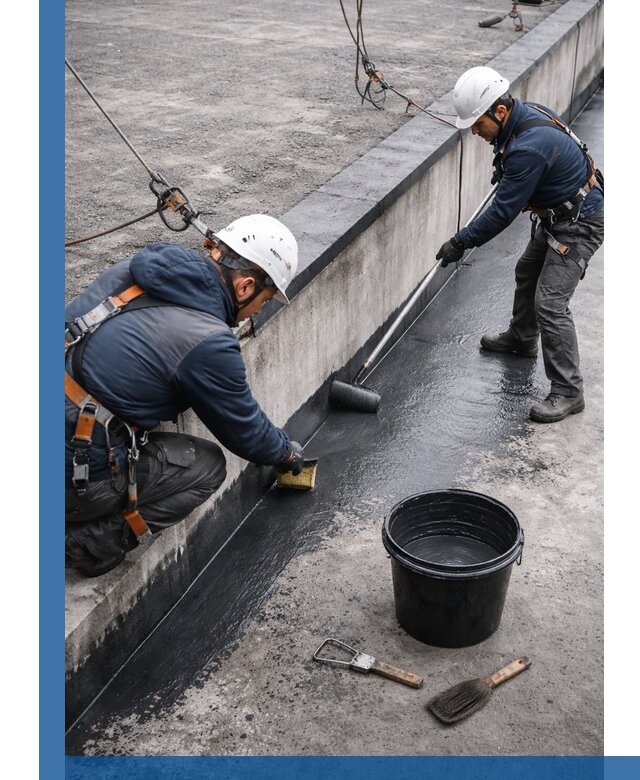 Гидроизоляция кровли жидкой резиной профессионально в Новом Уренгое