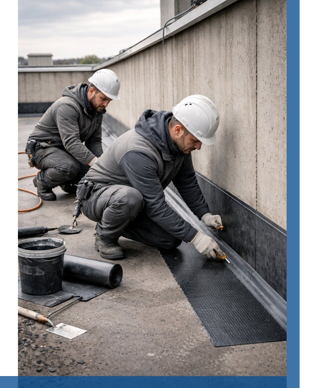 Гидроизоляция примыканий на кровле в Новом Уренгое от 936 р. | ВЫСОТНИК-Нвг