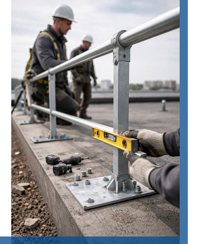 Монтаж кровельного ограждения в Новом Уренгое от 1248 р. | ВЫСОТНИК-Нвг