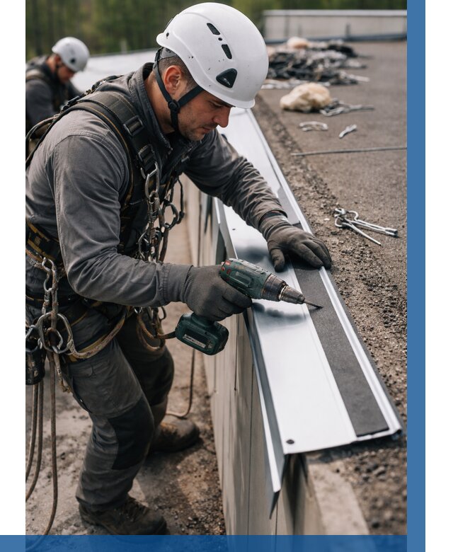 Монтаж капельника на кровле в Новом Уренгое от 312 р. | ВЫСОТНИК-Нвг