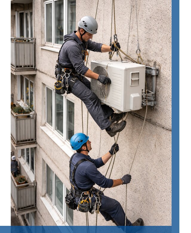 Перенос внешнего блока кондиционера в Новом Уренгое от 9358 р.| ВЫСОТНИК-Нвг