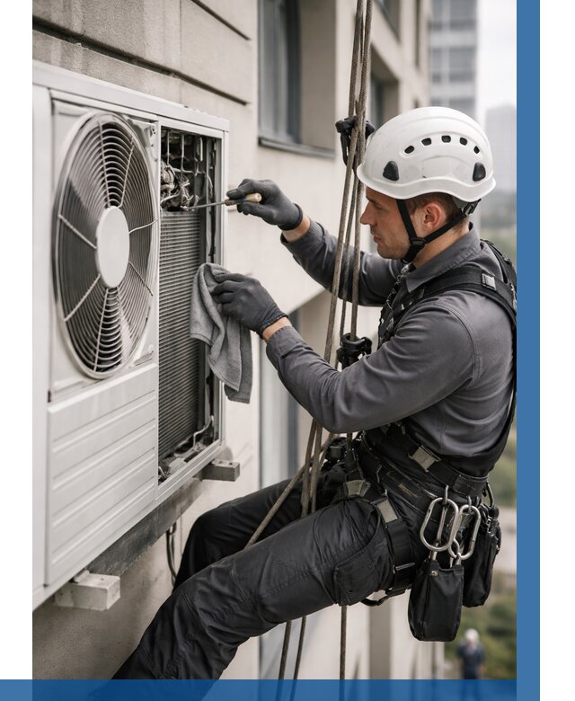 Обслуживание внешнего блока кондиционера в Новом Уренгое от 2807 р.ВЫСОТНИК-Нвг