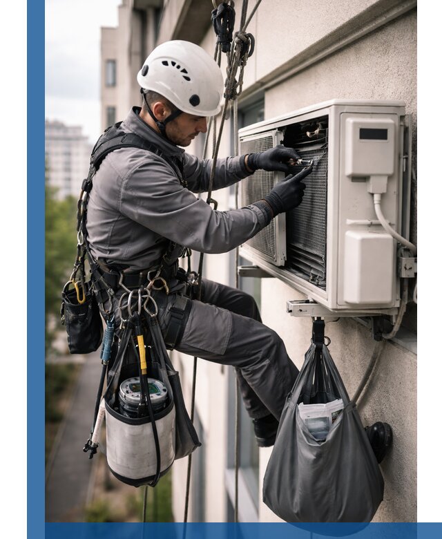 Обслуживание внешнего блока кондиционера в Новом Уренгое профессионально