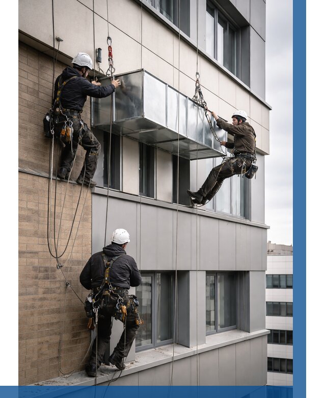 Монтаж воздуховодов на фасаде в Новом Уренгое от 1560 р. | ВЫСОТНИК-Нвг