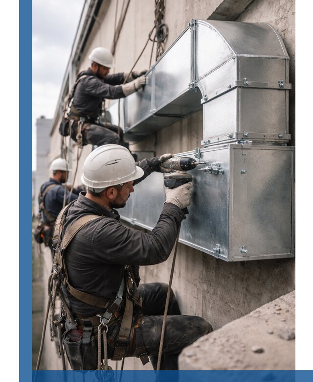 Профессиональный монтаж вентиляционных коробов в Новом Уренгое под ключ