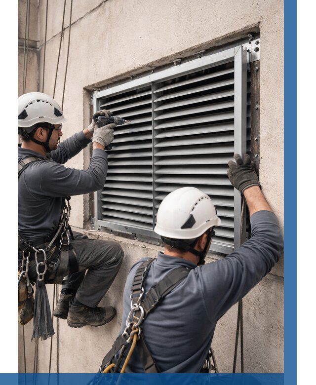 Монтаж вентиляционных решеток в Новом Уренгое от 4679 р. | ВЫСОТНИК-Нвг