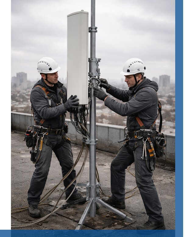 Монтаж антенн связи на крыше в Новом Уренгое от 8838 р. | ВЫСОТНИК-Нвг