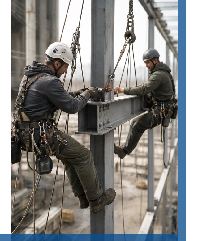 Монтаж металлоконструкций на высоте в Новом Уренгое от 3639 р. | ВЫСОТНИК-Нвг