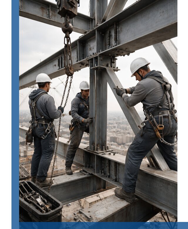 Профессиональный монтаж металлоконструкций на высоте в Новом Уренгое