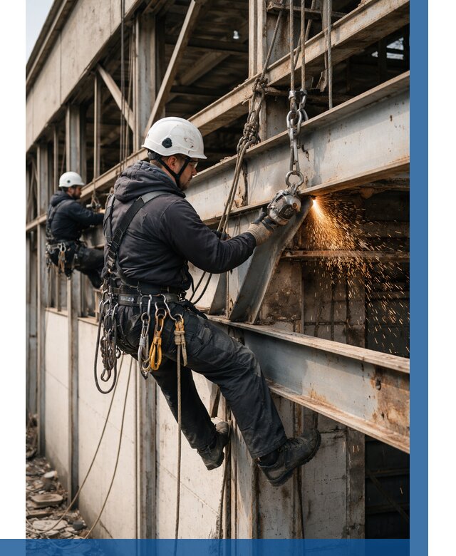 Демонтаж металлоконструкций на высоте в Новом Уренгое от 6759р. |ВЫСОТНИК-Нвг