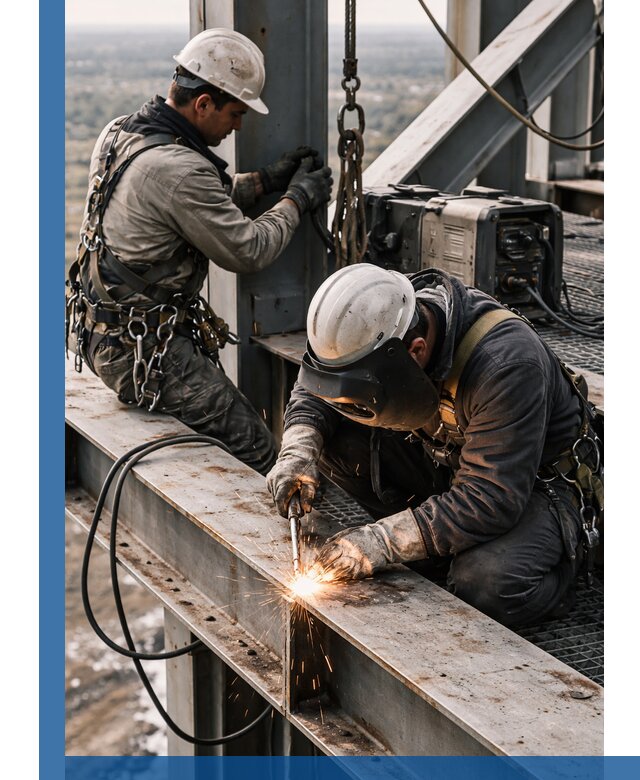 Высотные сварочные работы в Новом Уренгое для промышленных объектов