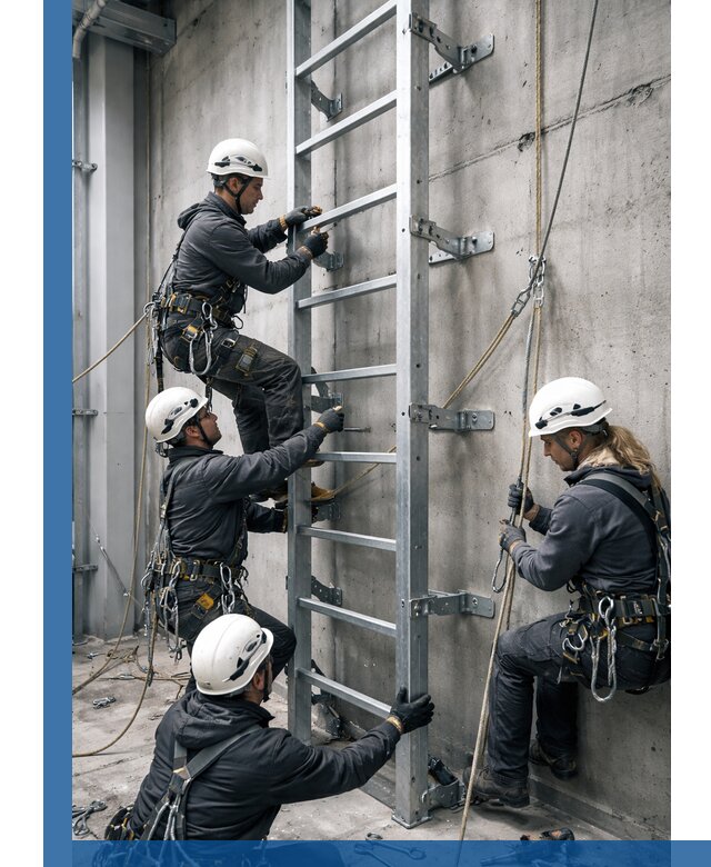 Монтаж металлических лестниц в Новом Уренгое под ключ со гарантией