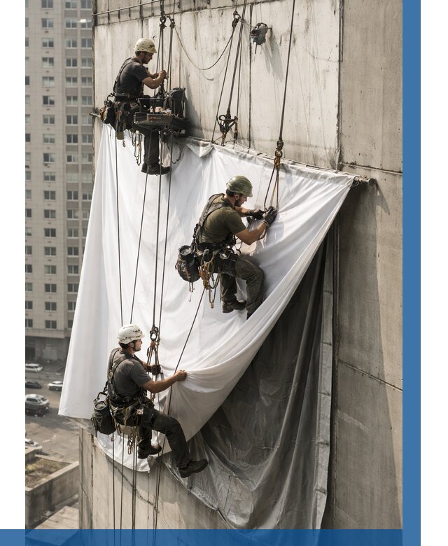 Замена баннерного полотна в Новом Уренгое от 6759 р. | ВЫСОТНИК-Нвг—заказать