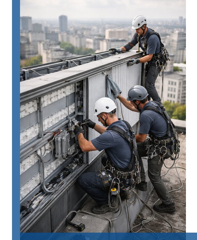 Профессиональное обслуживание крышной рекламы в Новом Уренгое под ключ