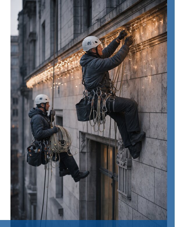 Монтаж новогодней иллюминации в Новом Уренгое от 8838 р. | ВЫСОТНИК-Нвг