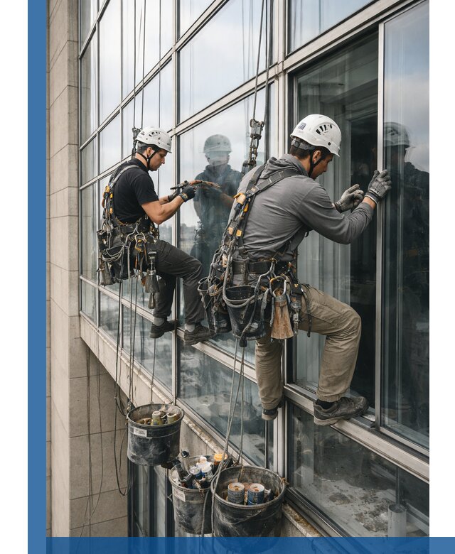 Ремонт витражных конструкций и фасадного остекления в Новом Уренгое