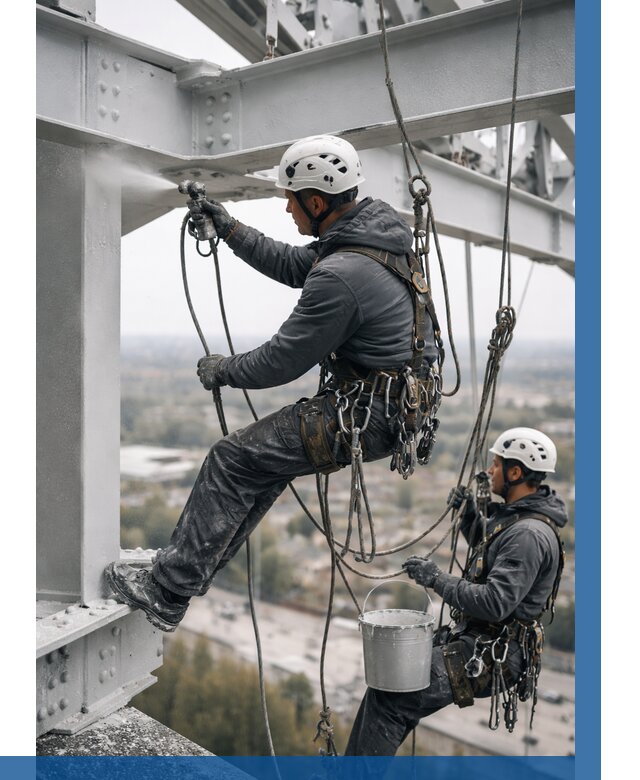 Покраска металлоконструкций на высоте в Новом Уренгое 364 р |ВЫСОТНИК-Нвг