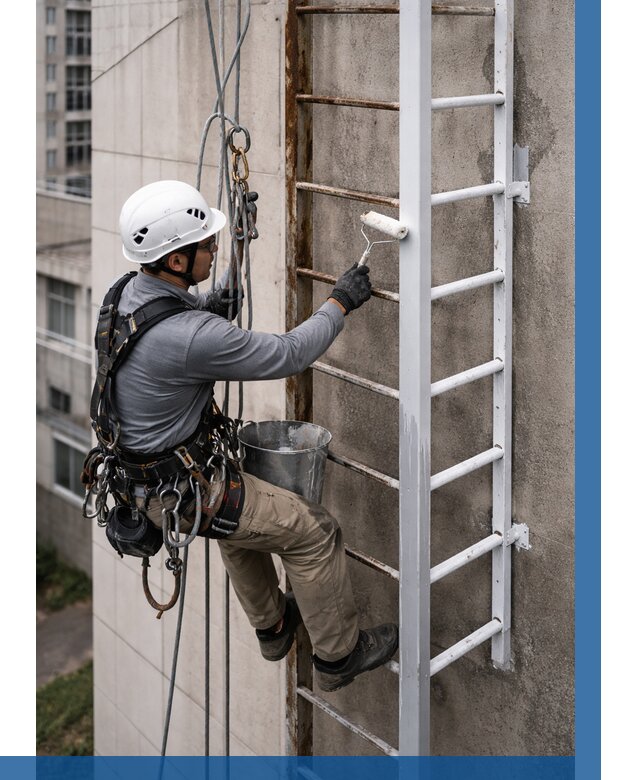Покраска пожарных лестниц в Новом Уренгое от 4679 р. | ВЫСОТНИК-Нвг