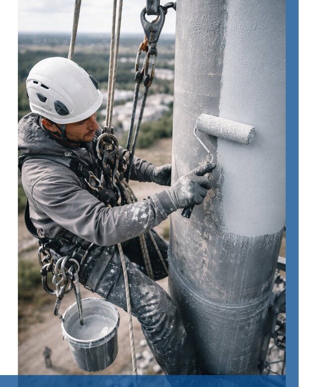 Покраска мачт связи под ключ в Новом Уренгое от 884 р. | ВЫСОТНИК-Нвг