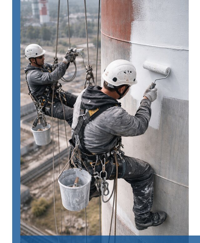 Покраска дымовых труб в Новом Уренгое: антикоррозийная защита и восстановление