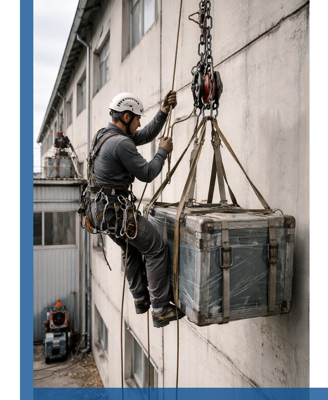 Подъем грузов на высоту в Новом Уренгое для промышленных объектов