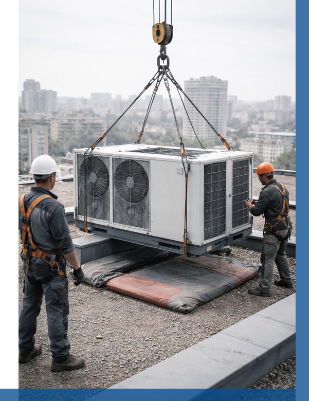 Подъем груза на крышу в Новом Уренгое от 5199 р. | ВЫСОТНИК-Нвг заказать