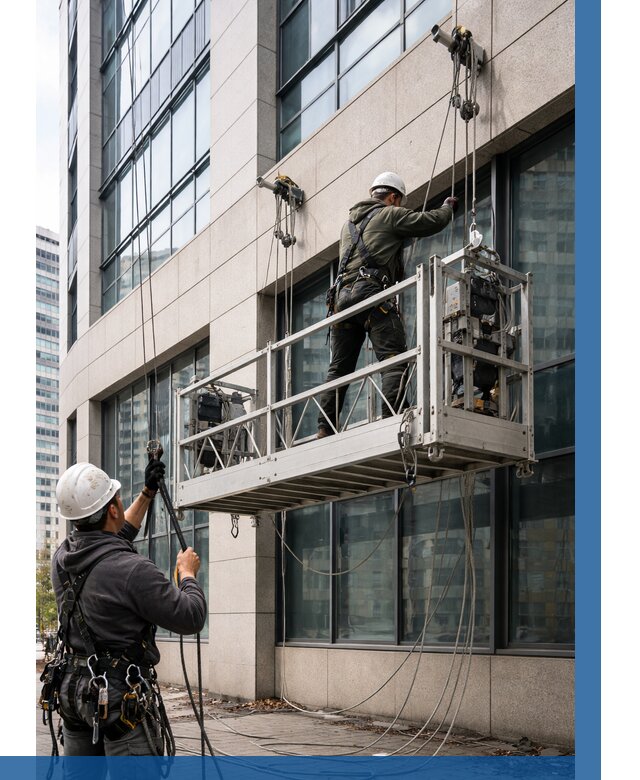 Монтаж и подъем фасадной люльки в Новом Уренгое от 12478 р. | ВЫСОТНИК-Нвг