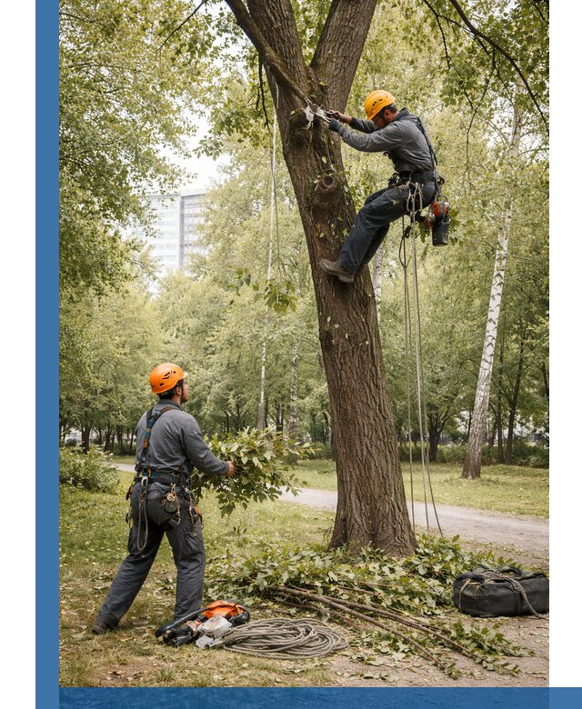 Санитарная обрезка деревьев в Новом Уренгое, профессионально и безопасно