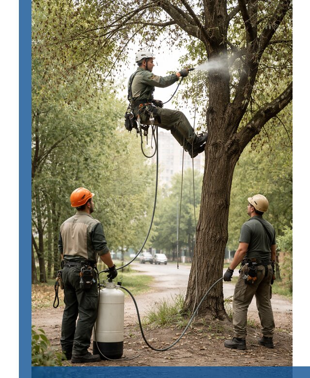 Обработка деревьев от вредителей в Новом Уренгое профессиональная защита