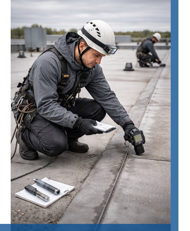 Обследование кровли на протечки в Новом Уренгое от 4679 р. | ВЫСОТНИК-Нвг