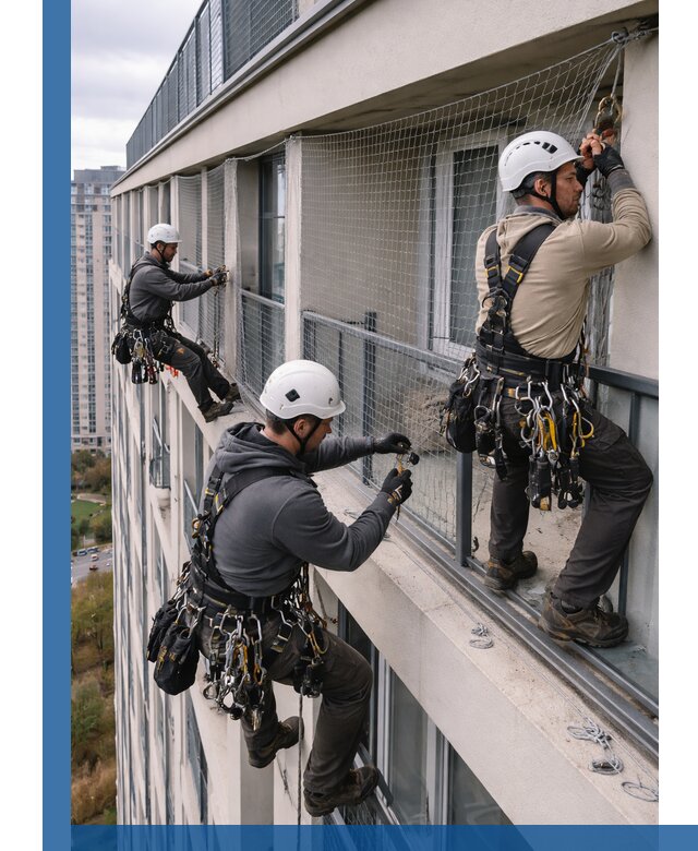 Профессиональный монтаж защитной сетки от птиц в Новом Уренгое